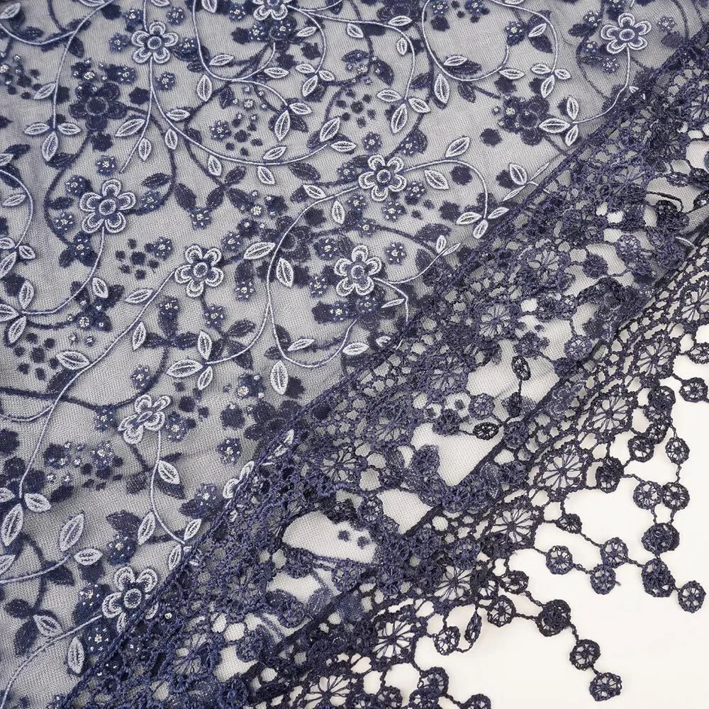 FASHION Towel Scarf Wrap for Women - Navy - Picture 7 of 7